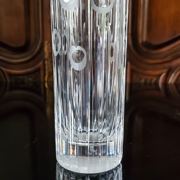 7" Crystal 24% Lead Abstract Design Rogaska Slatina Steklarska Sola Rocno Delo - Picture 8 of 11